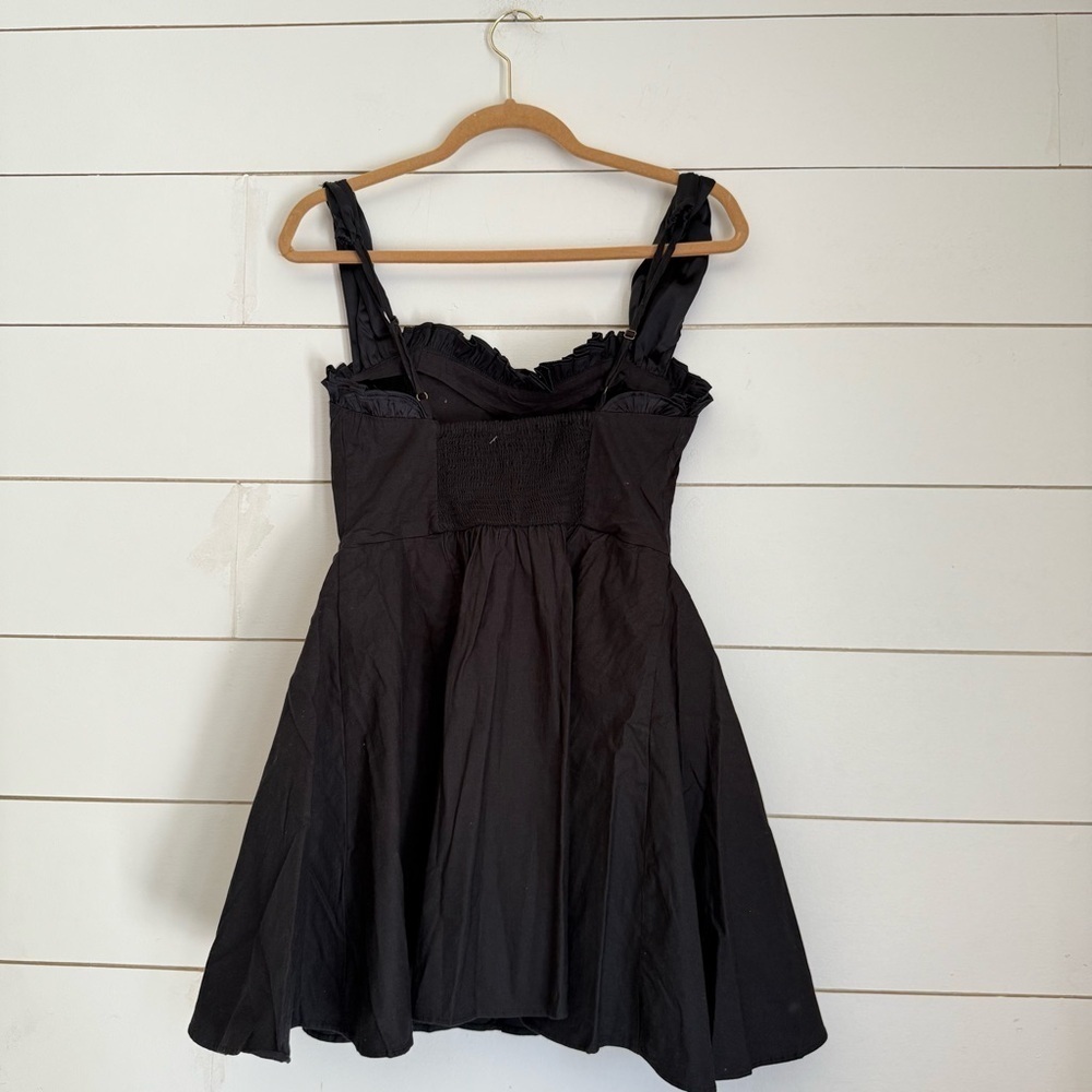 NWOT Free People midnight magic mini skater dress in black - Picture 10 of 13